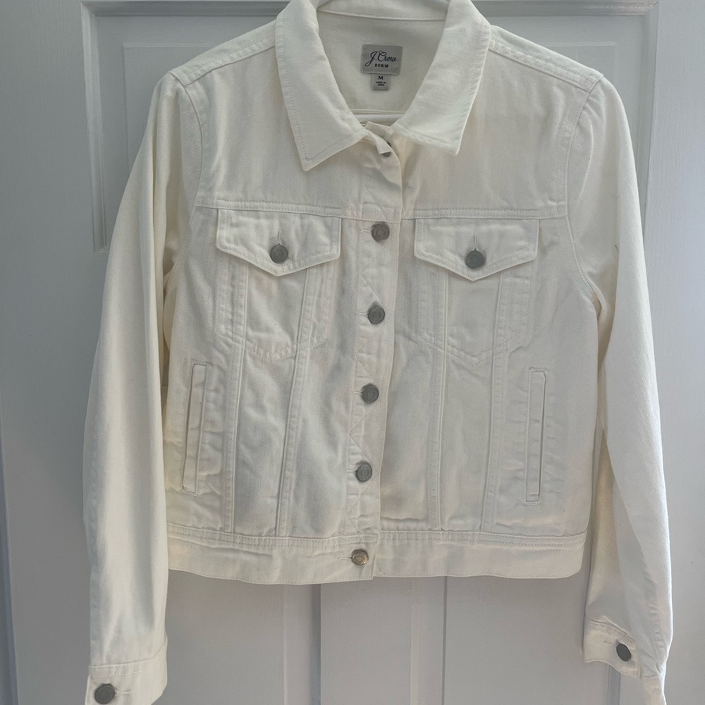 J. Crew Off-White Denim Jacket